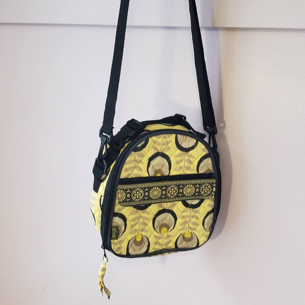 Vintage Maggi B Quilted Floral Crossbody Bag